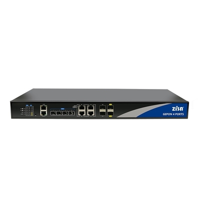 Dual Power Supply 10G Uplink 4 Port EPON OLT OP1604e Black CLI